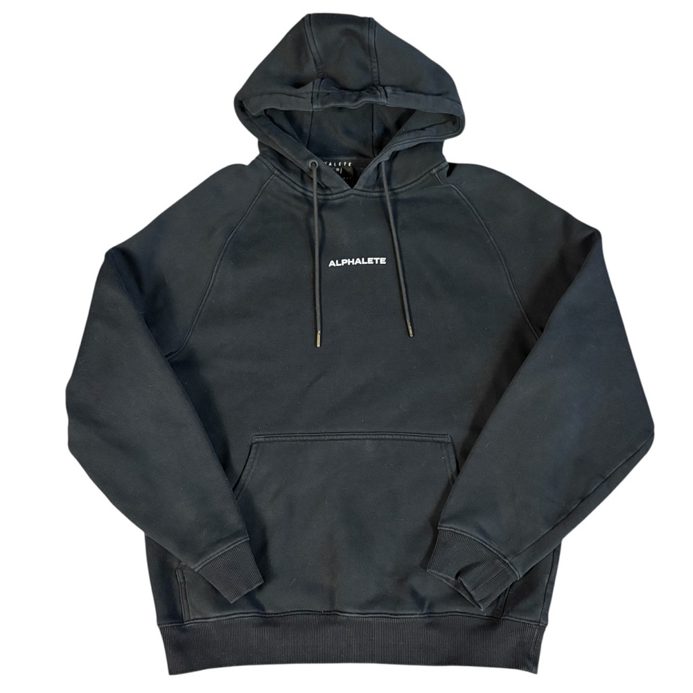 Alphalete Men's Black Pullover Gym Hoodie Medium